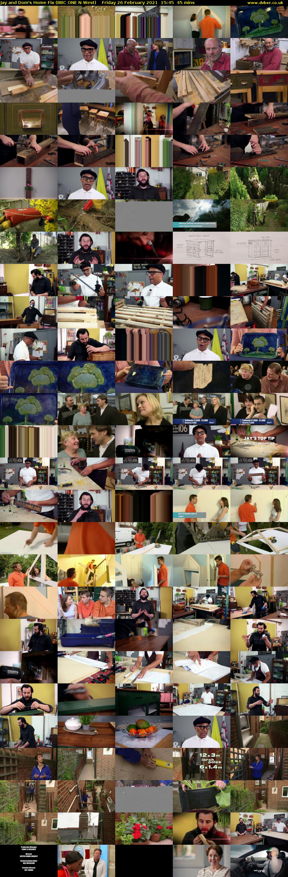 Jay and Dom's Home Fix (BBC ONE N West) Friday 26 February 2021 15:45 - 16:30