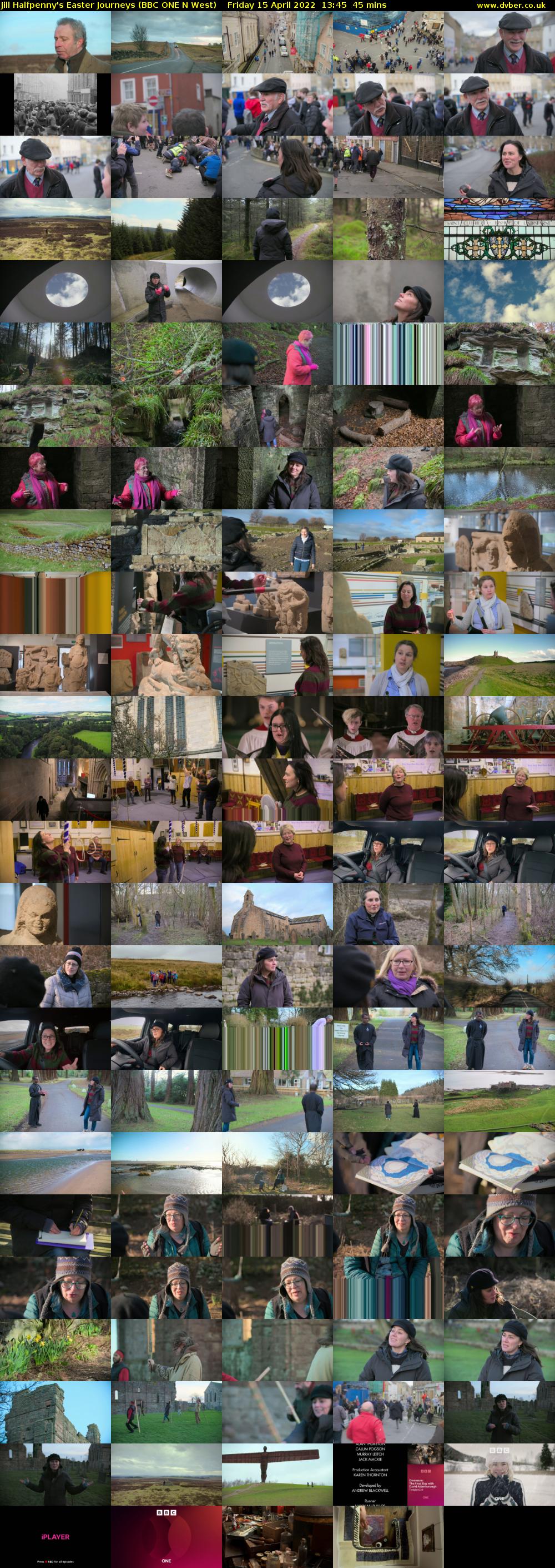 Jill Halfpenny's Easter Journeys (BBC ONE N West) Friday 15 April 2022 13:45 - 14:30