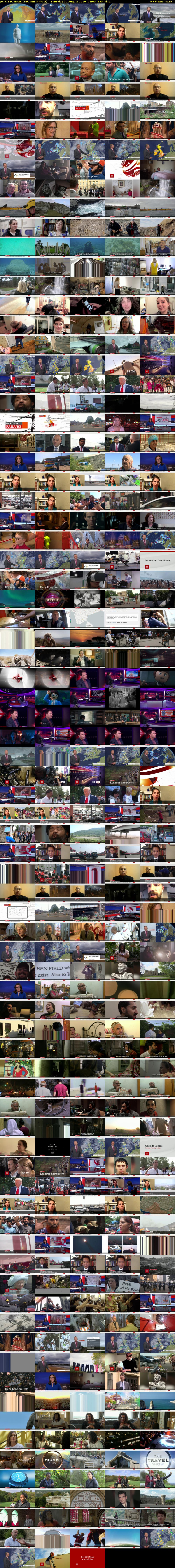 Joins BBC News (BBC ONE N West) Saturday 10 August 2019 02:05 - 06:00