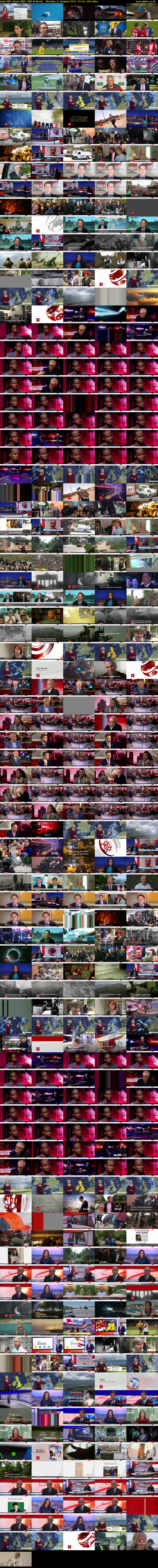 Joins BBC News (BBC ONE N West) Monday 12 August 2019 01:40 - 06:00