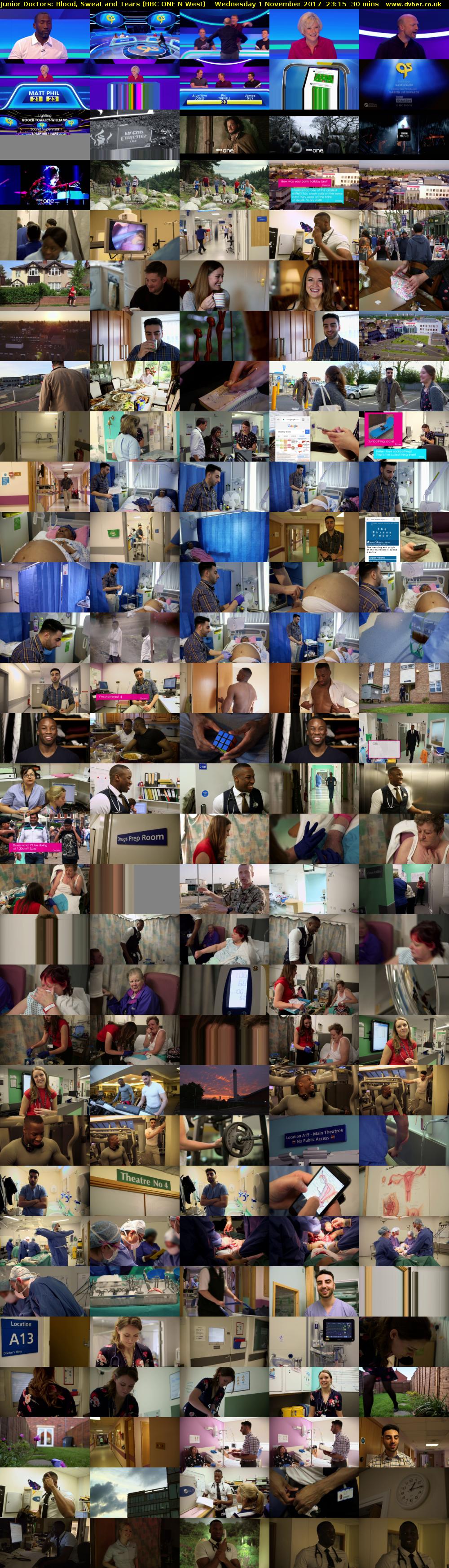 Junior Doctors: Blood, Sweat and Tears (BBC ONE N West) Wednesday 1 November 2017 23:15 - 23:45