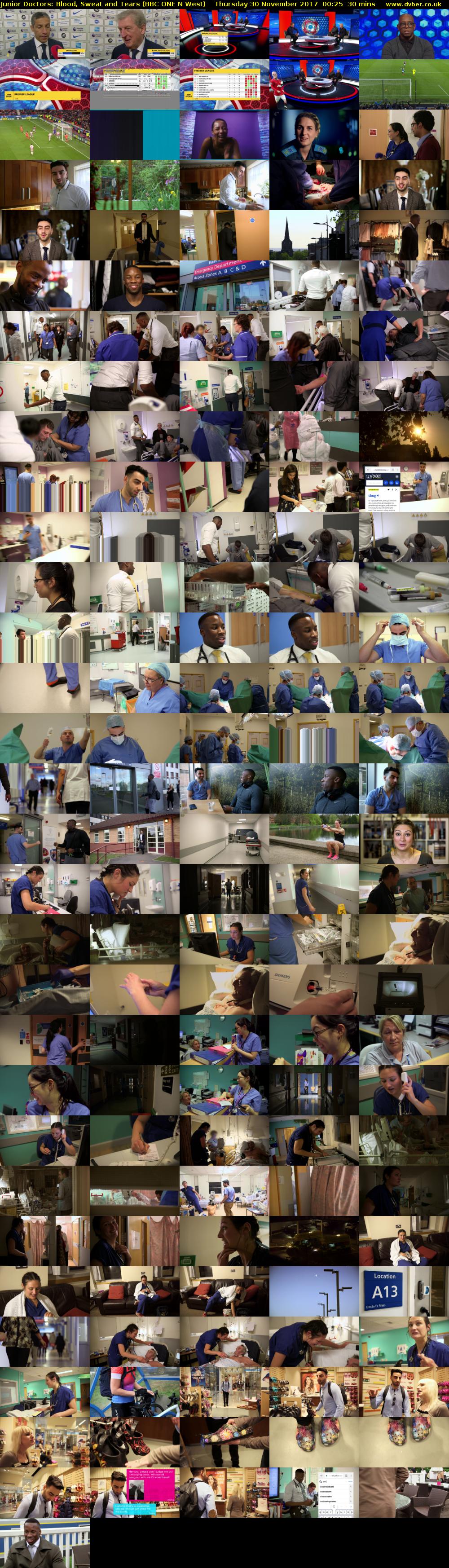 Junior Doctors: Blood, Sweat and Tears (BBC ONE N West) Thursday 30 November 2017 00:25 - 00:55
