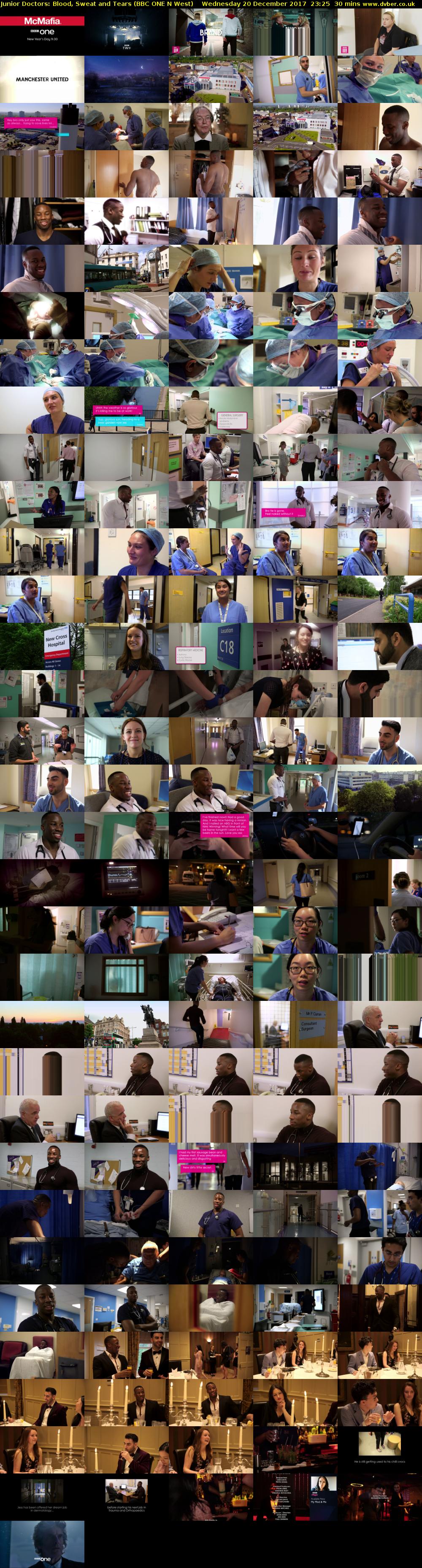 Junior Doctors: Blood, Sweat and Tears (BBC ONE N West) Wednesday 20 December 2017 23:25 - 23:55