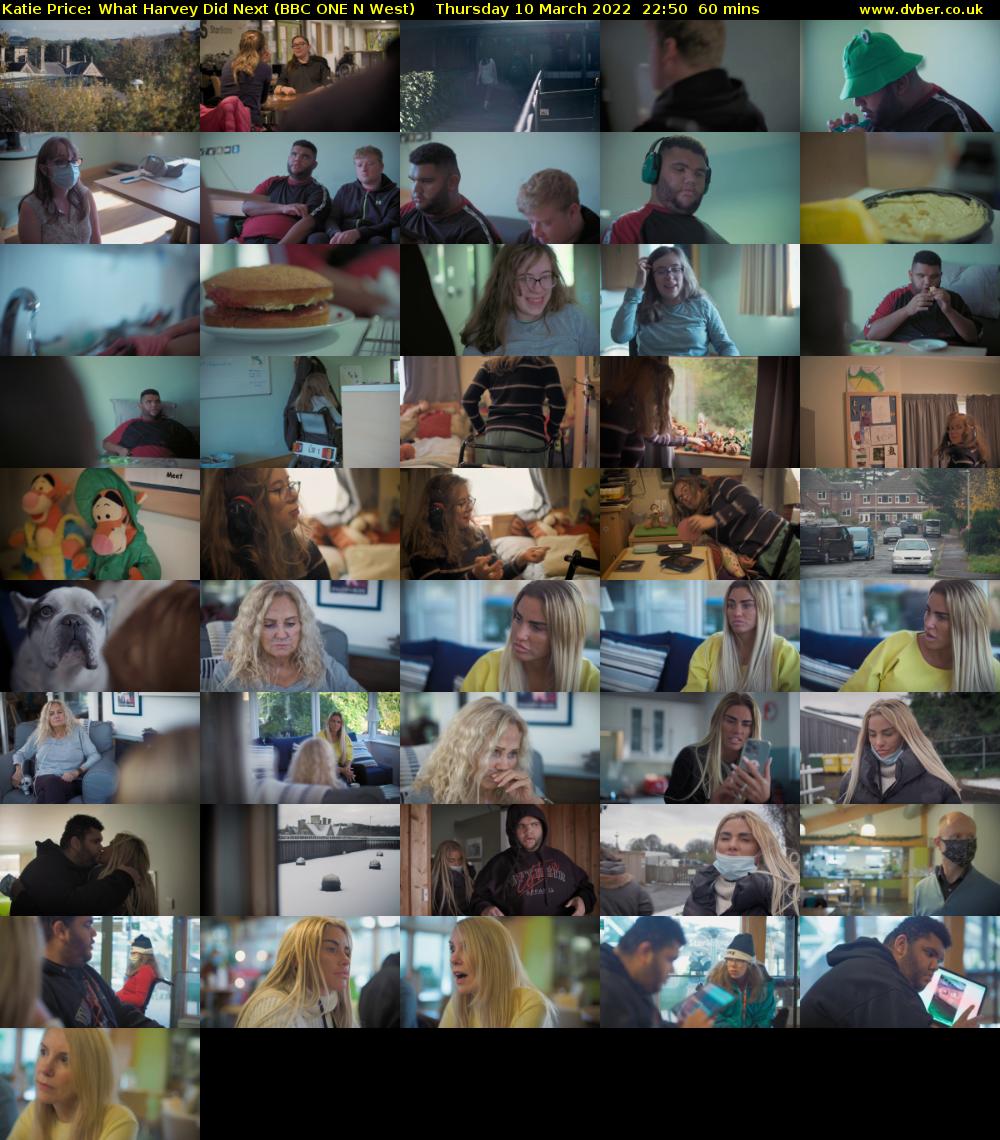 Katie Price: What Harvey Did Next (BBC ONE N West) Thursday 10 March 2022 22:50 - 23:50