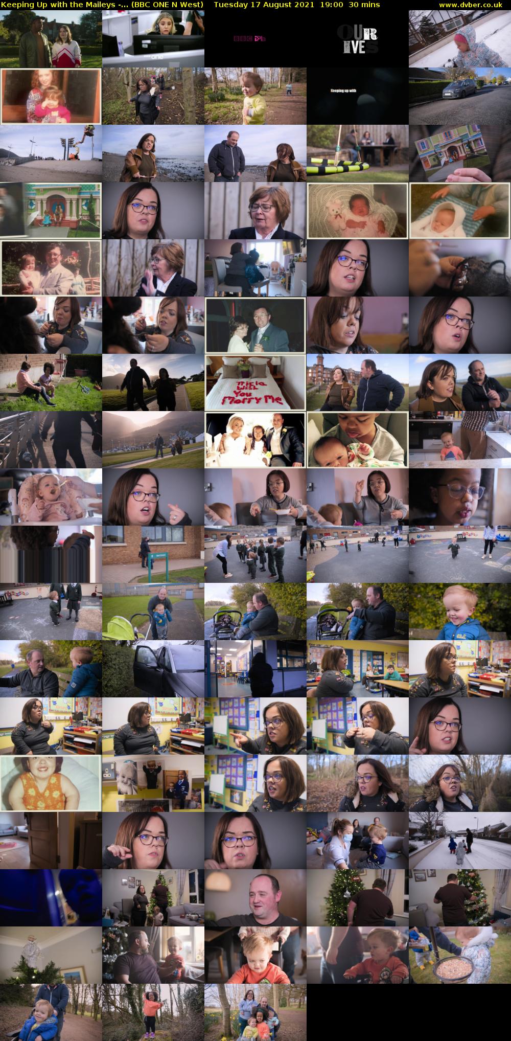 Keeping Up with the Maileys -... (BBC ONE N West) Tuesday 17 August 2021 19:00 - 19:30