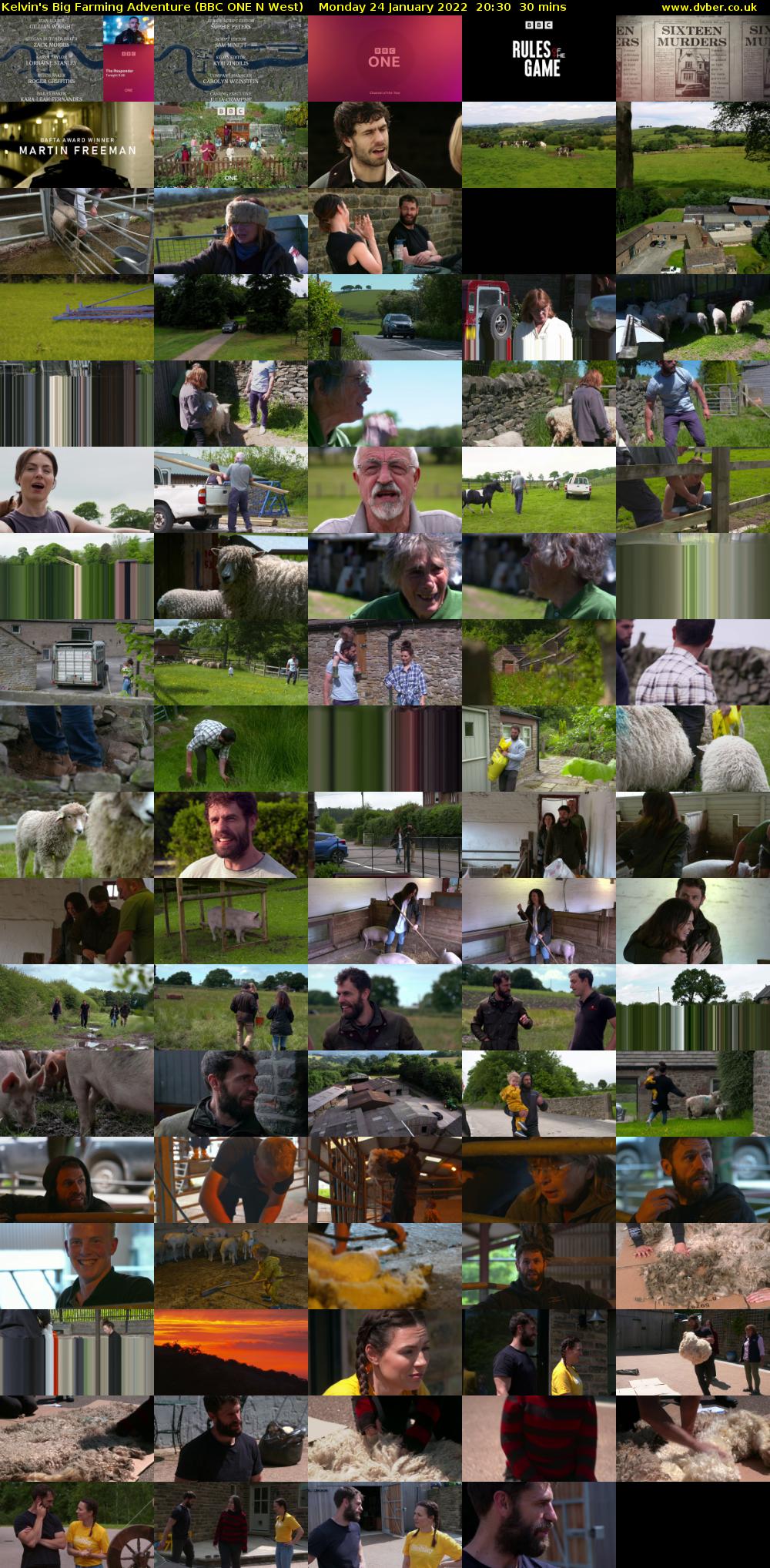 Kelvin's Big Farming Adventure (BBC ONE N West) Monday 24 January 2022 20:30 - 21:00