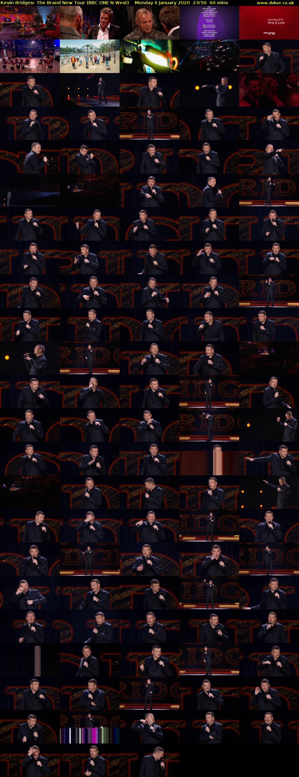 Kevin Bridges: The Brand New Tour (BBC ONE N West) Monday 6 January 2020 23:50 - 00:50