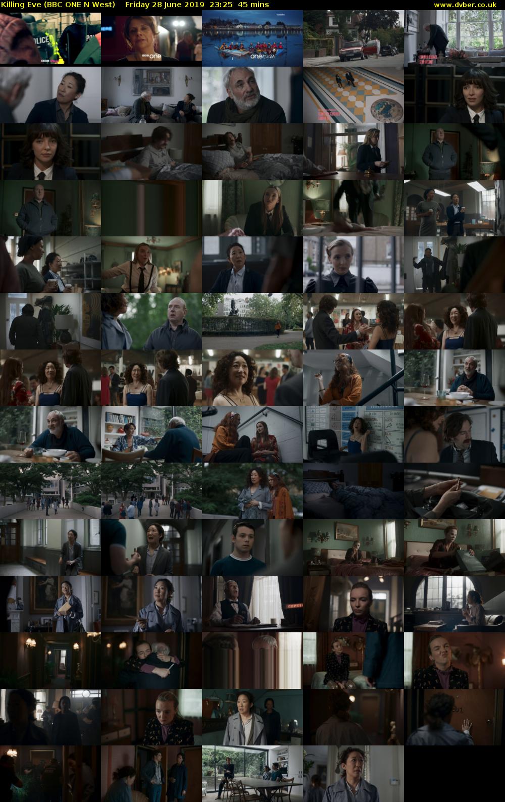 Killing Eve (BBC ONE N West) Friday 28 June 2019 23:25 - 00:10
