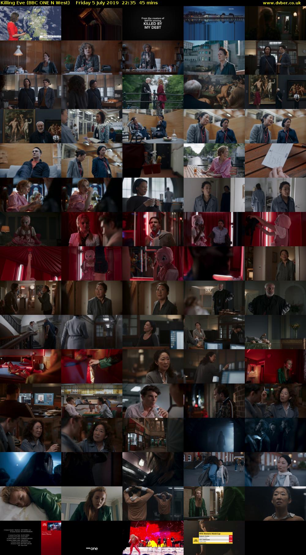 Killing Eve (BBC ONE N West) Friday 5 July 2019 22:35 - 23:20