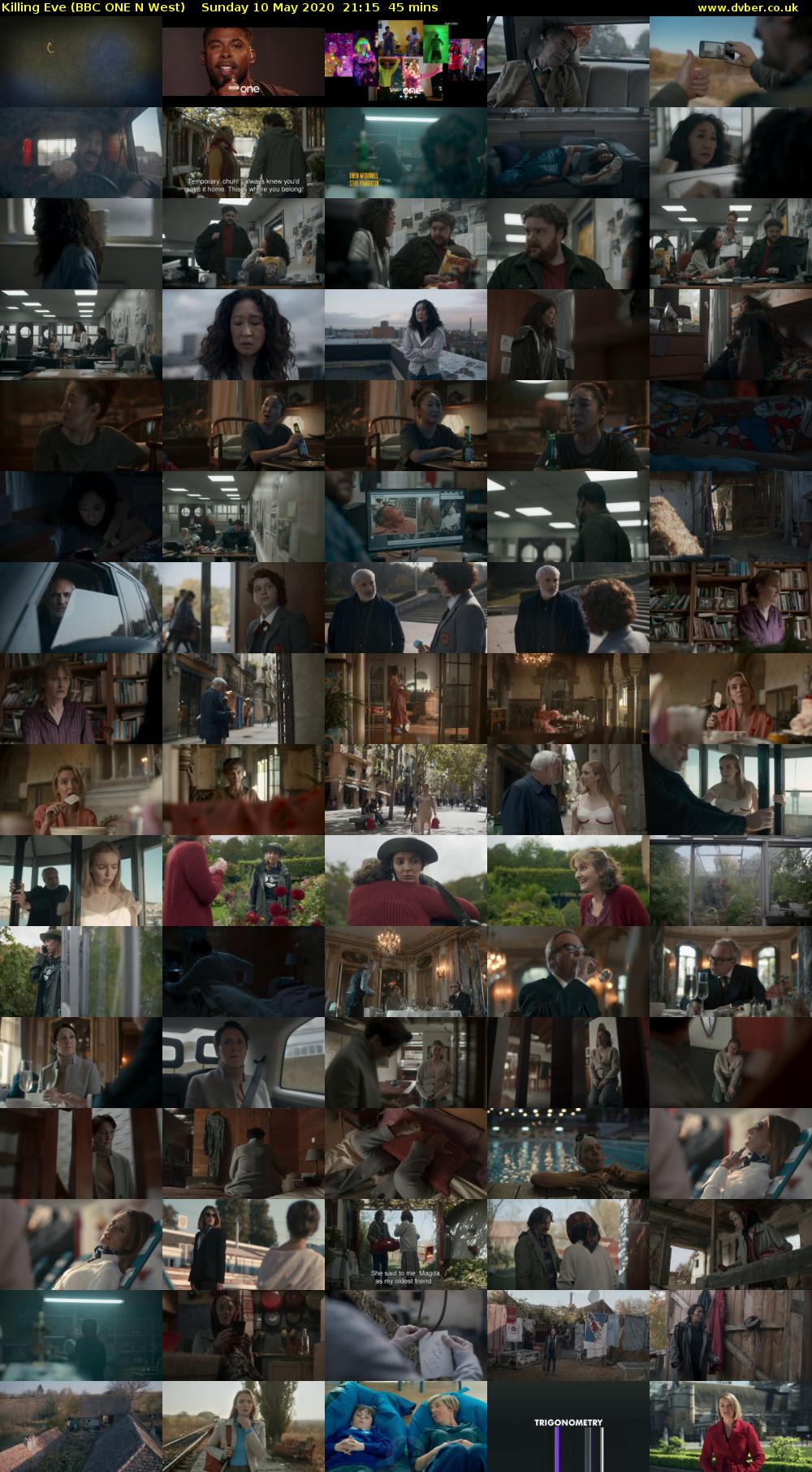 Killing Eve (BBC ONE N West) Sunday 10 May 2020 21:15 - 22:00