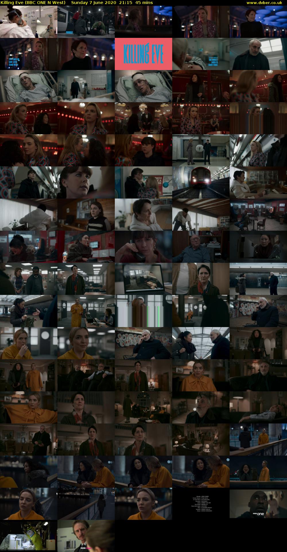 Killing Eve (BBC ONE N West) Sunday 7 June 2020 21:15 - 22:00