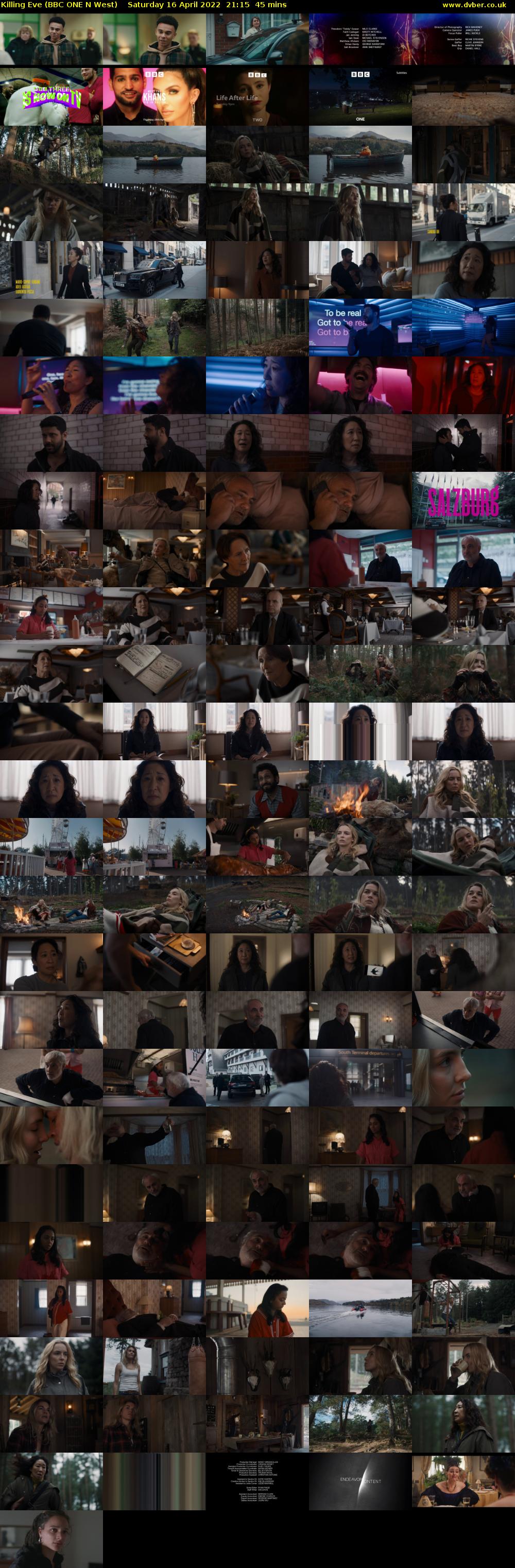 Killing Eve (BBC ONE N West) Saturday 16 April 2022 21:15 - 22:00