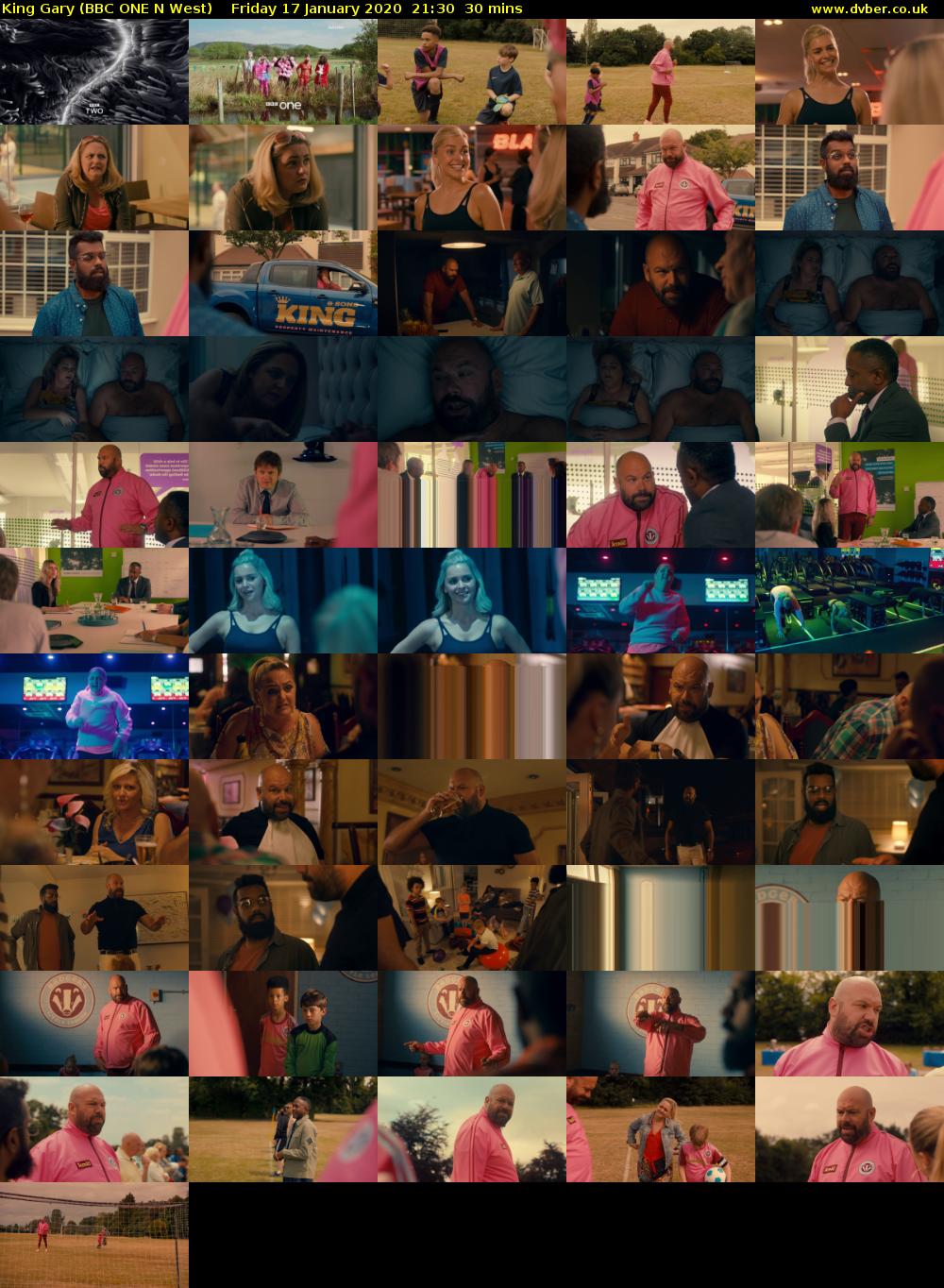 King Gary (BBC ONE N West) Friday 17 January 2020 21:30 - 22:00