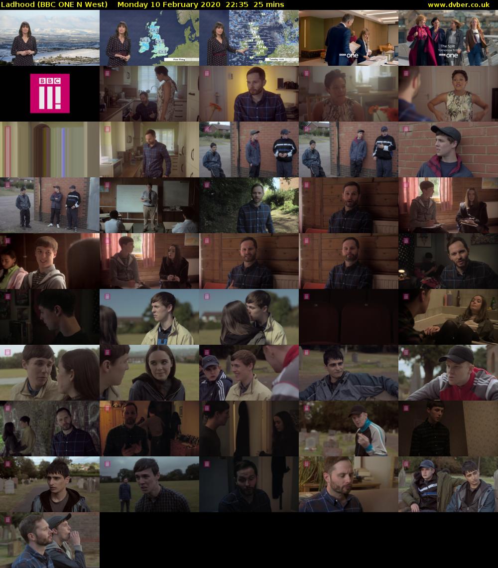 Ladhood (BBC ONE N West) Monday 10 February 2020 22:35 - 23:00