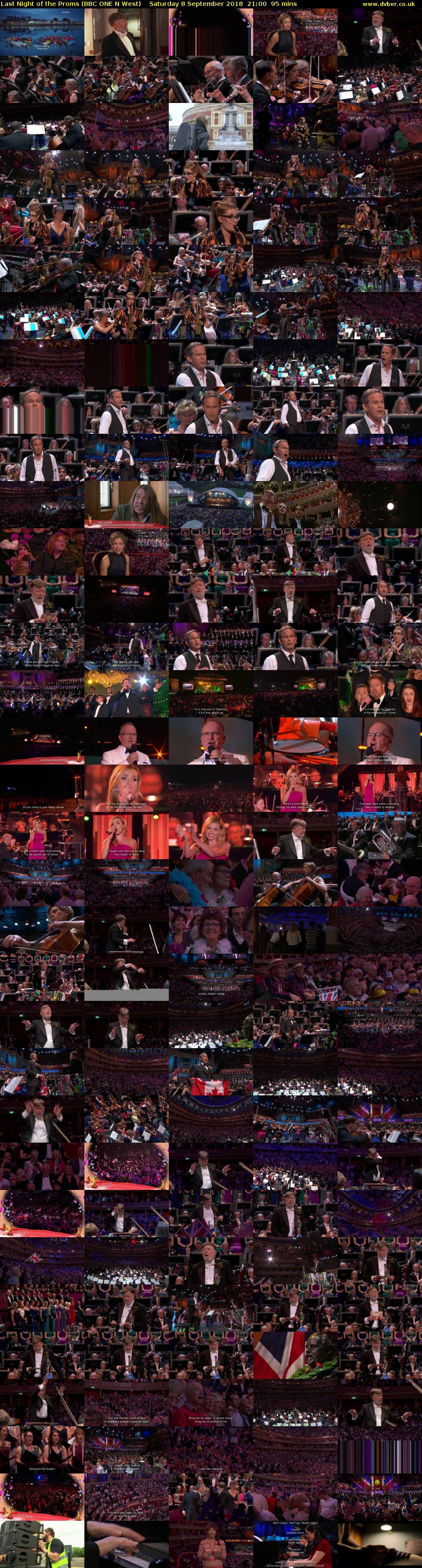 Last Night of the Proms (BBC ONE N West) Saturday 8 September 2018 21:00 - 22:35