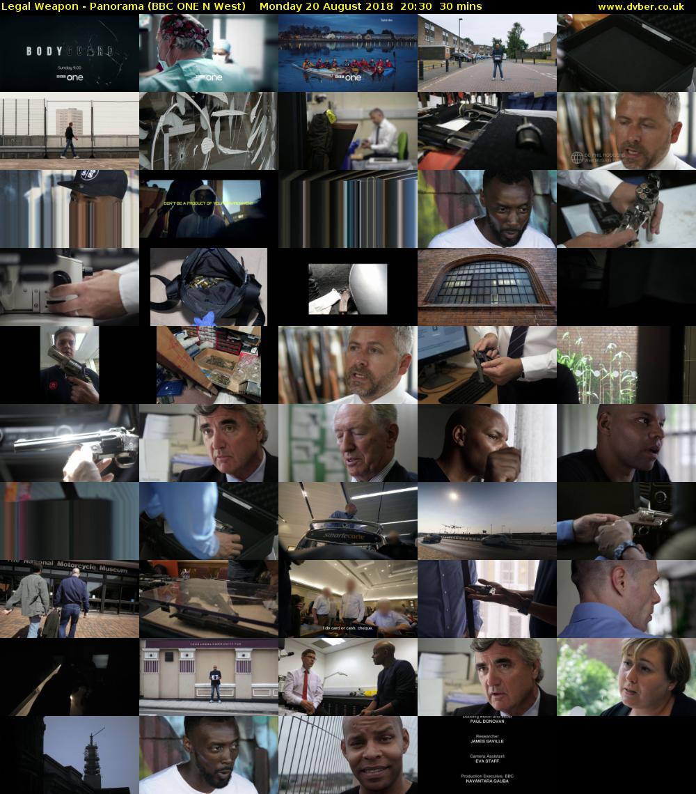 Legal Weapon - Panorama (BBC ONE N West) Monday 20 August 2018 20:30 - 21:00