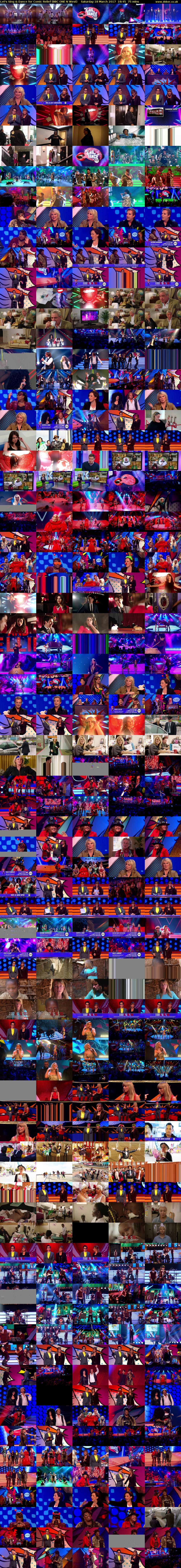 Let's Sing & Dance for Comic Relief (BBC ONE N West) Saturday 18 March 2017 18:45 - 20:00
