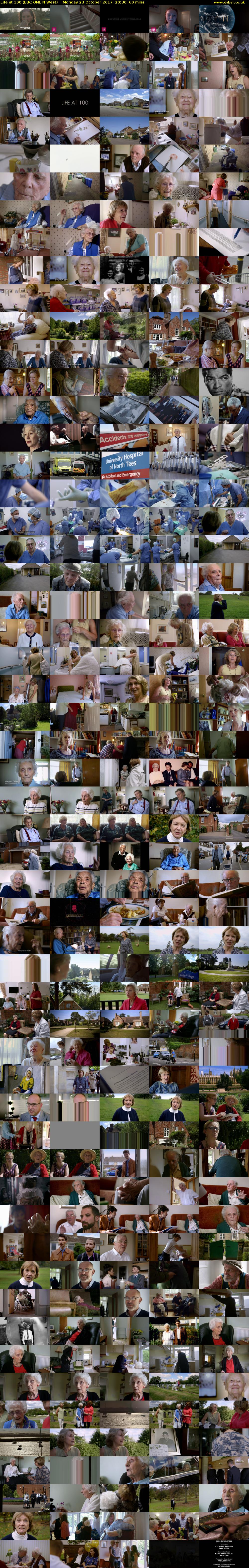 Life at 100 (BBC ONE N West) Monday 23 October 2017 20:30 - 21:30