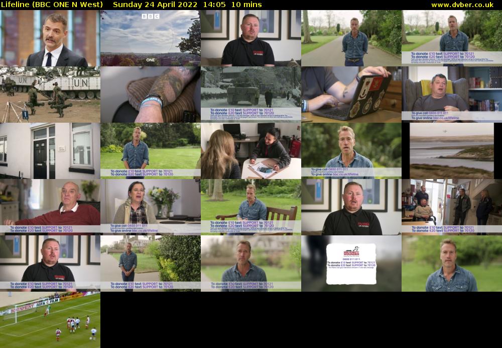 Lifeline (BBC ONE N West) Sunday 24 April 2022 14:05 - 14:15