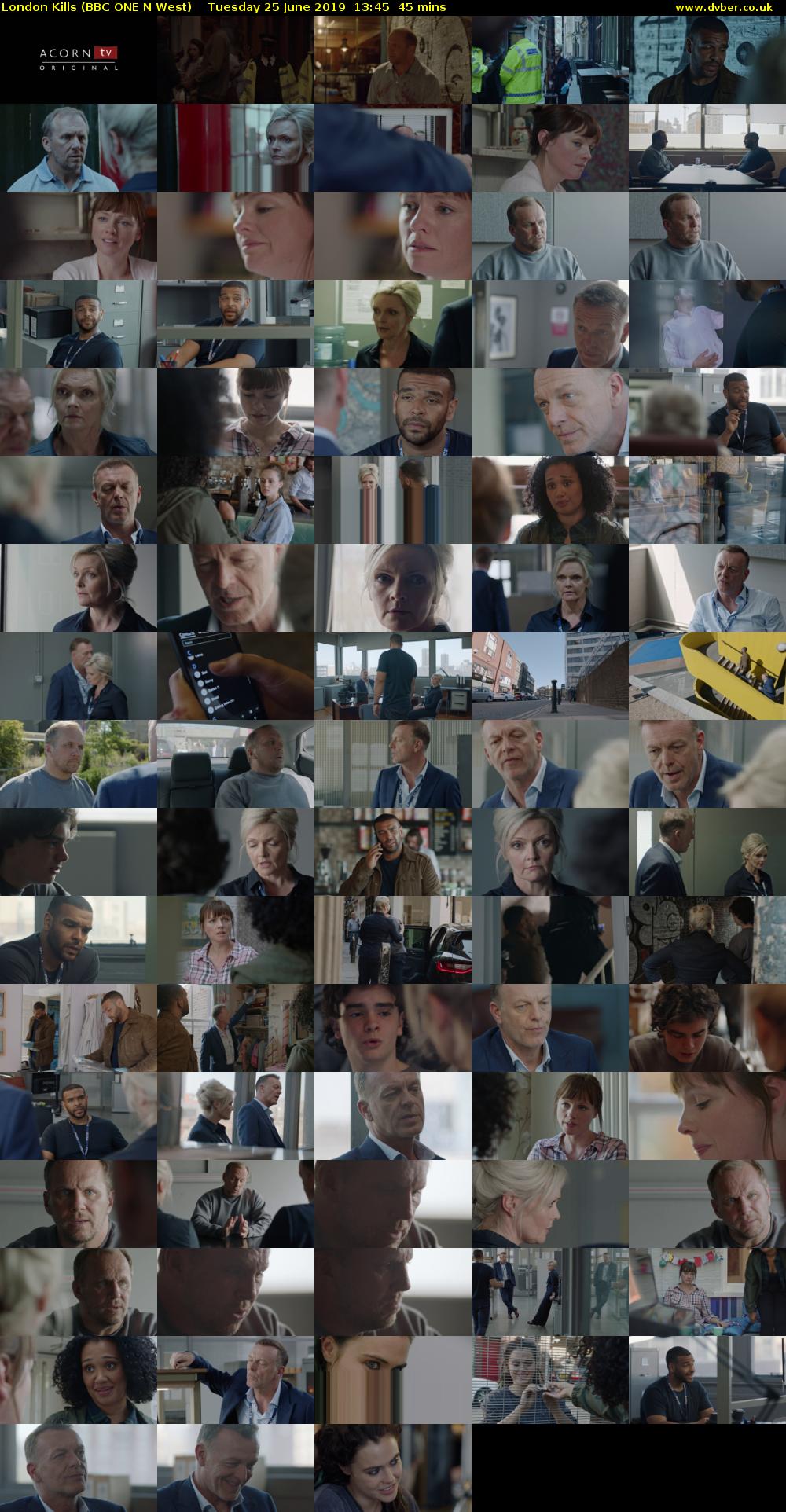 London Kills (BBC ONE N West) Tuesday 25 June 2019 13:45 - 14:30