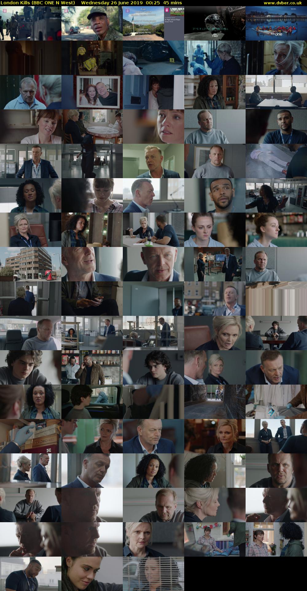 London Kills (BBC ONE N West) Wednesday 26 June 2019 00:25 - 01:10