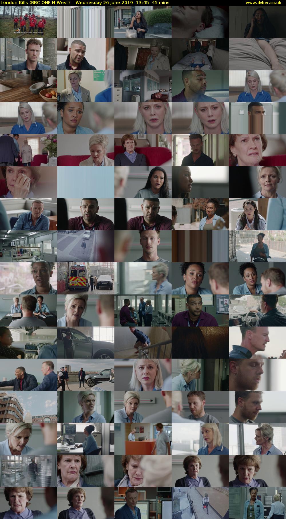 London Kills (BBC ONE N West) Wednesday 26 June 2019 13:45 - 14:30