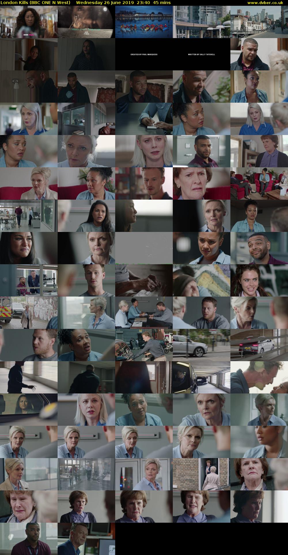 London Kills (BBC ONE N West) Wednesday 26 June 2019 23:40 - 00:25