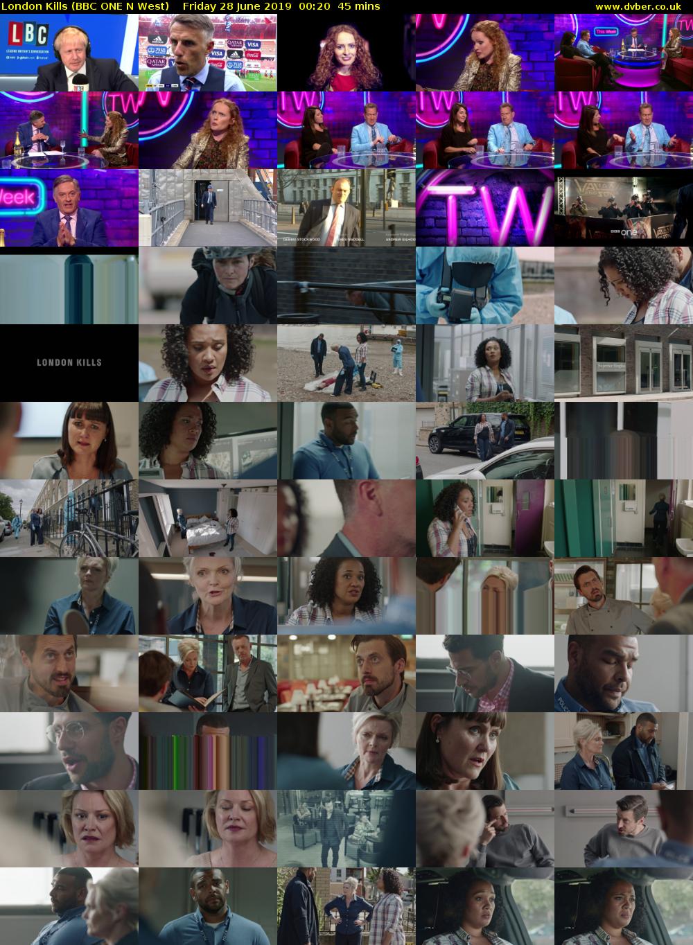 London Kills (BBC ONE N West) Friday 28 June 2019 00:20 - 01:05