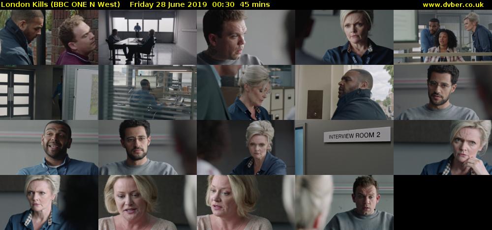 London Kills (BBC ONE N West) Friday 28 June 2019 00:30 - 01:15