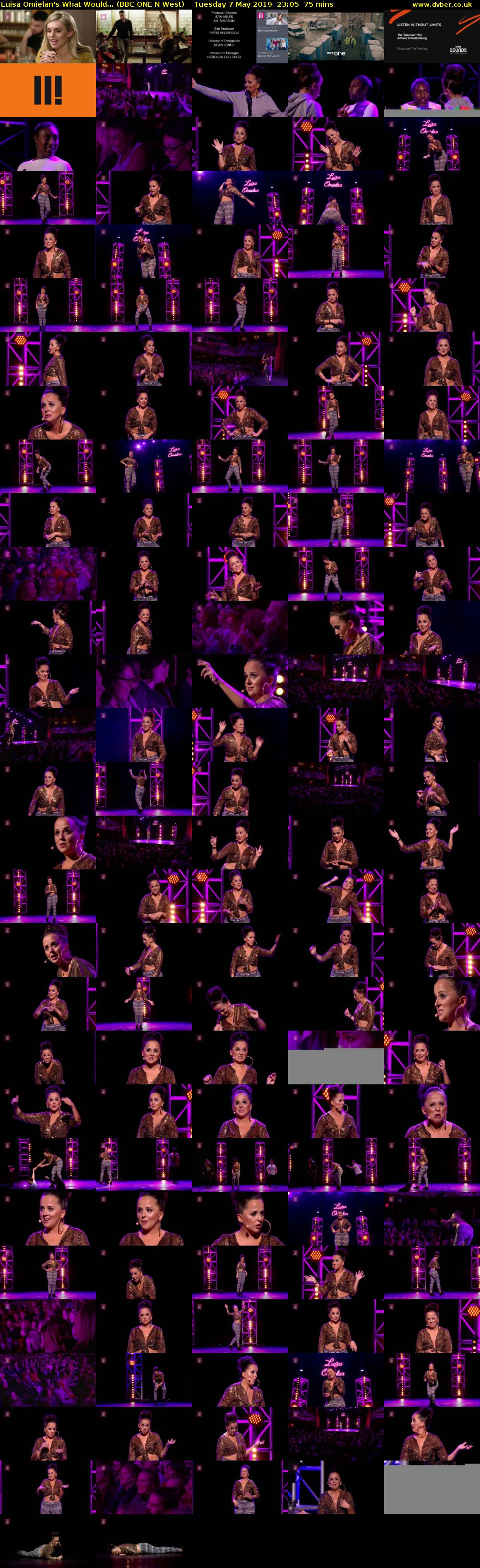 Luisa Omielan's What Would... (BBC ONE N West) Tuesday 7 May 2019 23:05 - 00:20