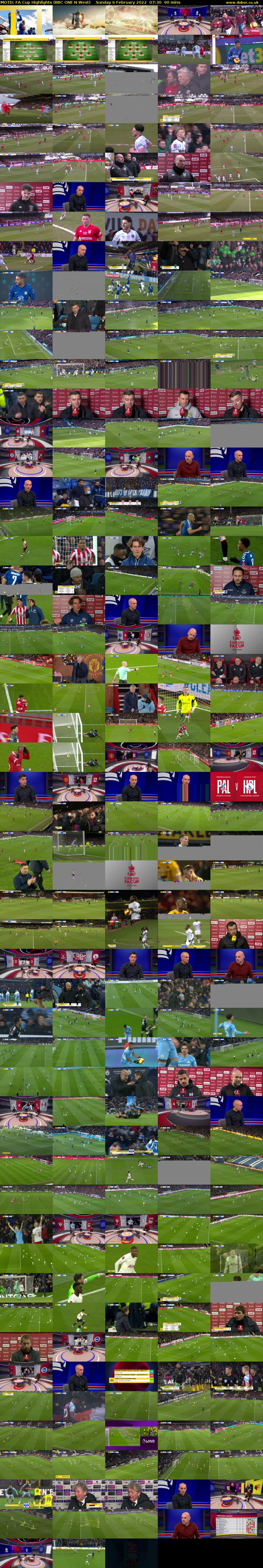 MOTD: FA Cup Highlights (BBC ONE N West) Sunday 6 February 2022 07:30 - 09:00