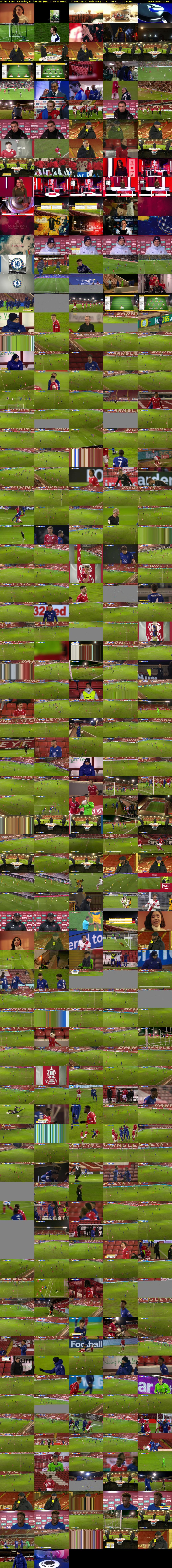 MOTD Live: Barnsley v Chelsea (BBC ONE N West) Thursday 11 February 2021 19:30 - 22:00