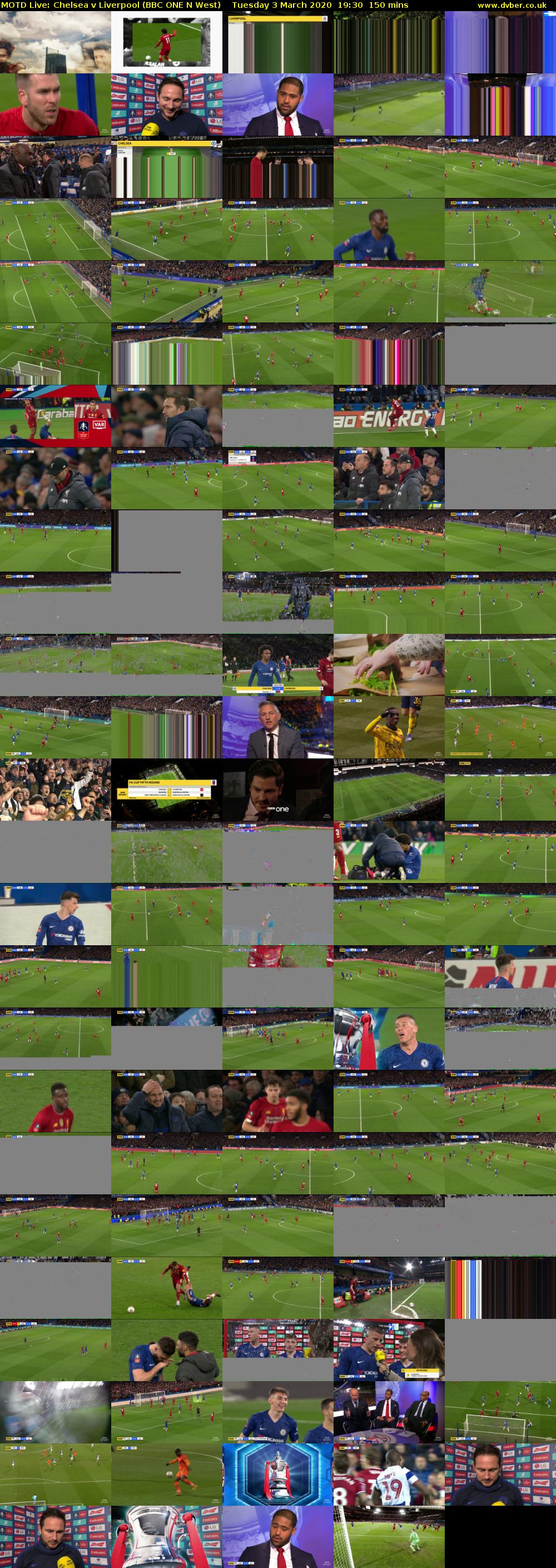 MOTD Live: Chelsea v Liverpool (BBC ONE N West) Tuesday 3 March 2020 19:30 - 22:00