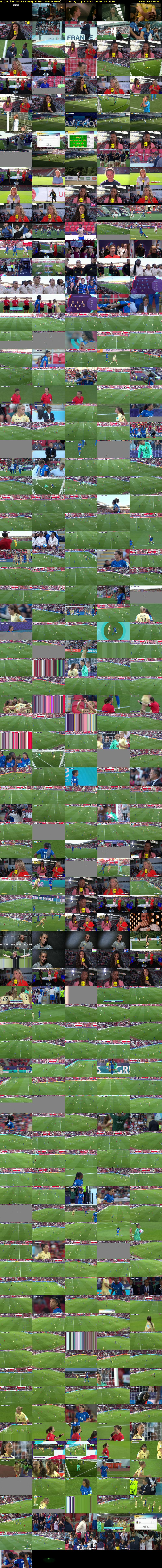MOTD Live: France v Belgium (BBC ONE N West) Thursday 14 July 2022 19:30 - 22:00