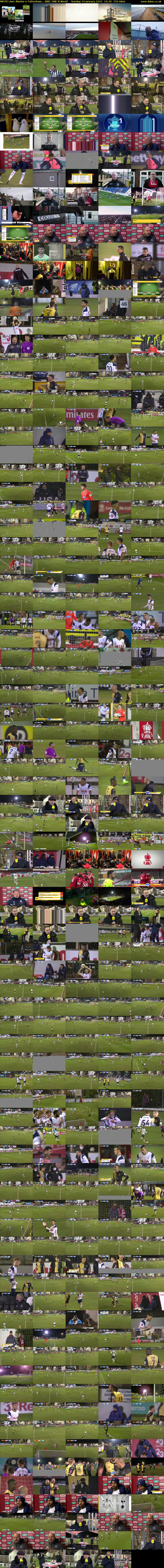 MOTD Live: Marine v Tottenham... (BBC ONE N West) Sunday 10 January 2021 16:30 - 19:00