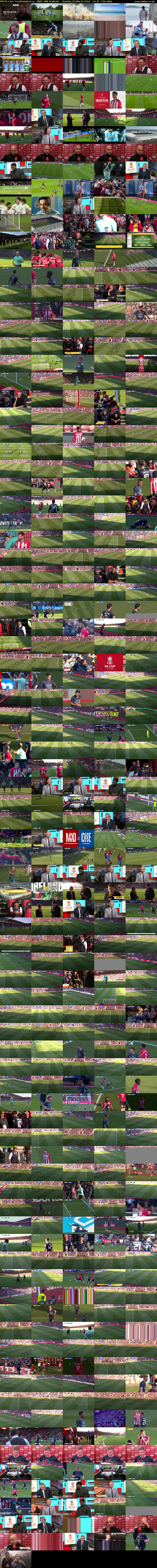 MOTD Live: Southampton v... (BBC ONE N West) Sunday 20 March 2022 14:35 - 17:05