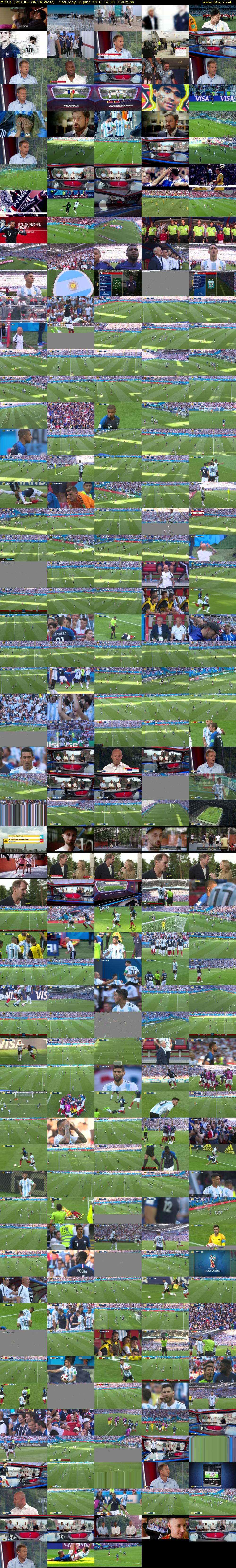 MOTD Live (BBC ONE N West) Saturday 30 June 2018 14:30 - 17:10