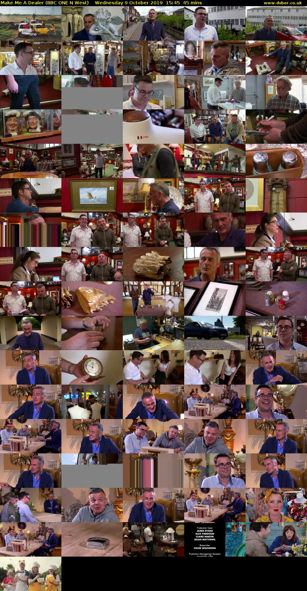 Make Me A Dealer (BBC ONE N West) Wednesday 9 October 2019 15:45 - 16:30