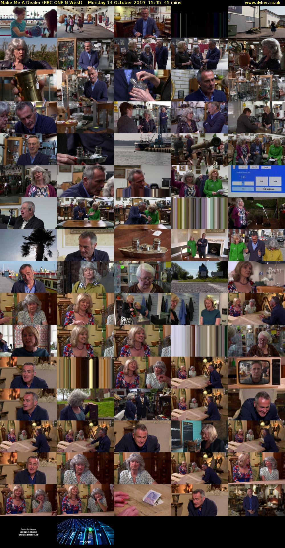 Make Me A Dealer (BBC ONE N West) Monday 14 October 2019 15:45 - 16:30
