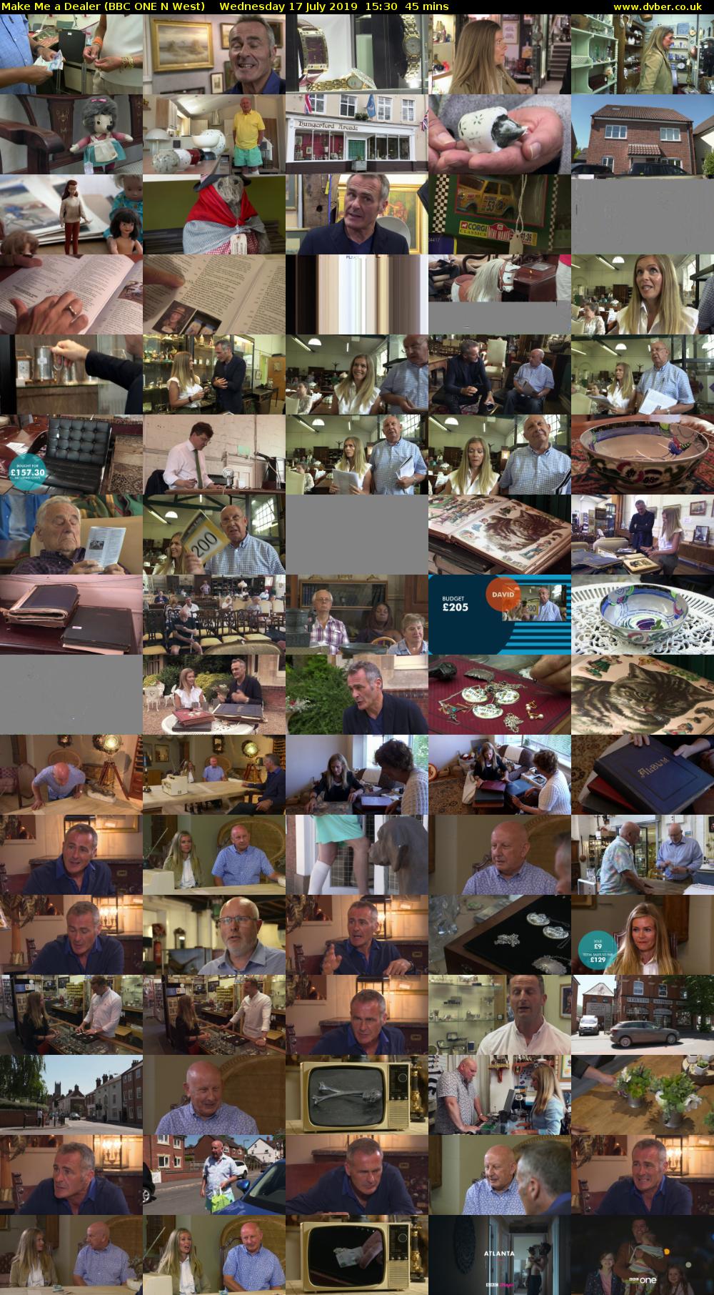 Make Me a Dealer (BBC ONE N West) Wednesday 17 July 2019 15:30 - 16:15