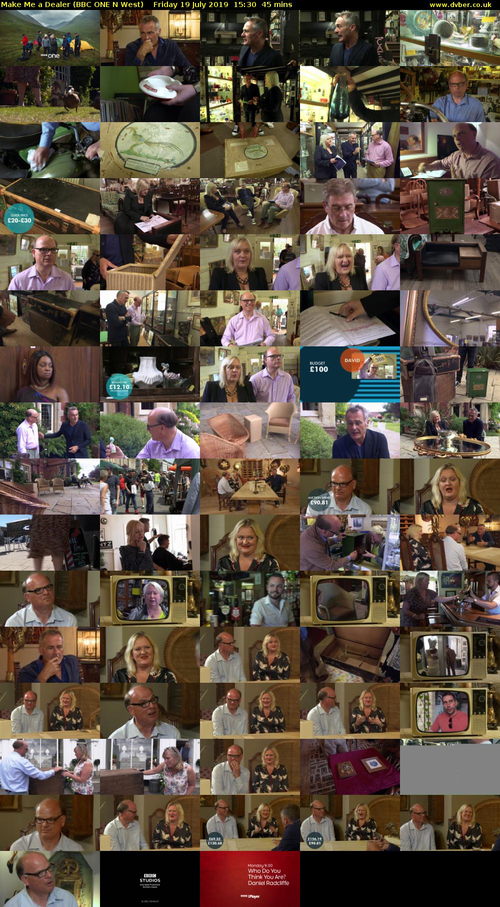 Make Me a Dealer (BBC ONE N West) Friday 19 July 2019 15:30 - 16:15