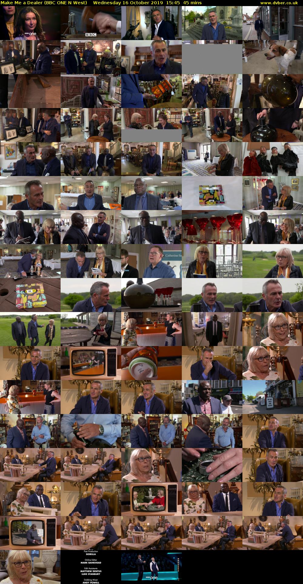 Make Me a Dealer (BBC ONE N West) Wednesday 16 October 2019 15:45 - 16:30