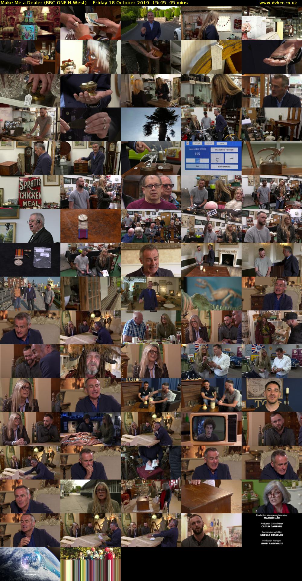Make Me a Dealer (BBC ONE N West) Friday 18 October 2019 15:45 - 16:30
