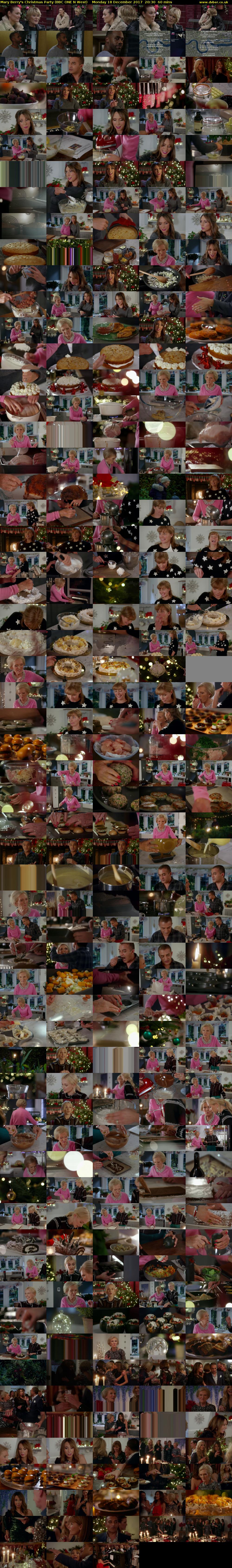 Mary Berry's Christmas Party (BBC ONE N West) Monday 18 December 2017 20:30 - 21:30