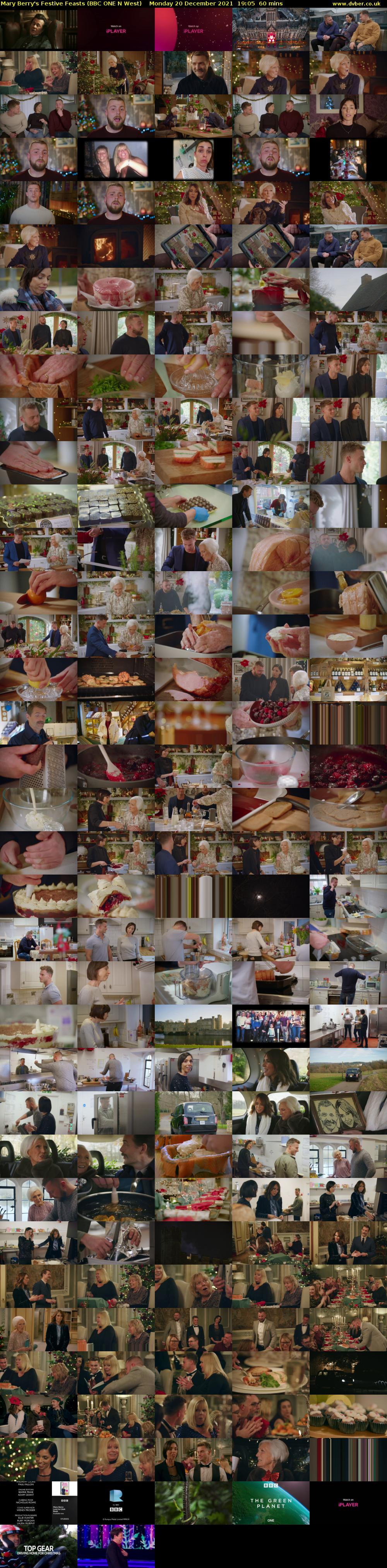 Mary Berry's Festive Feasts (BBC ONE N West) Monday 20 December 2021 19:05 - 20:05