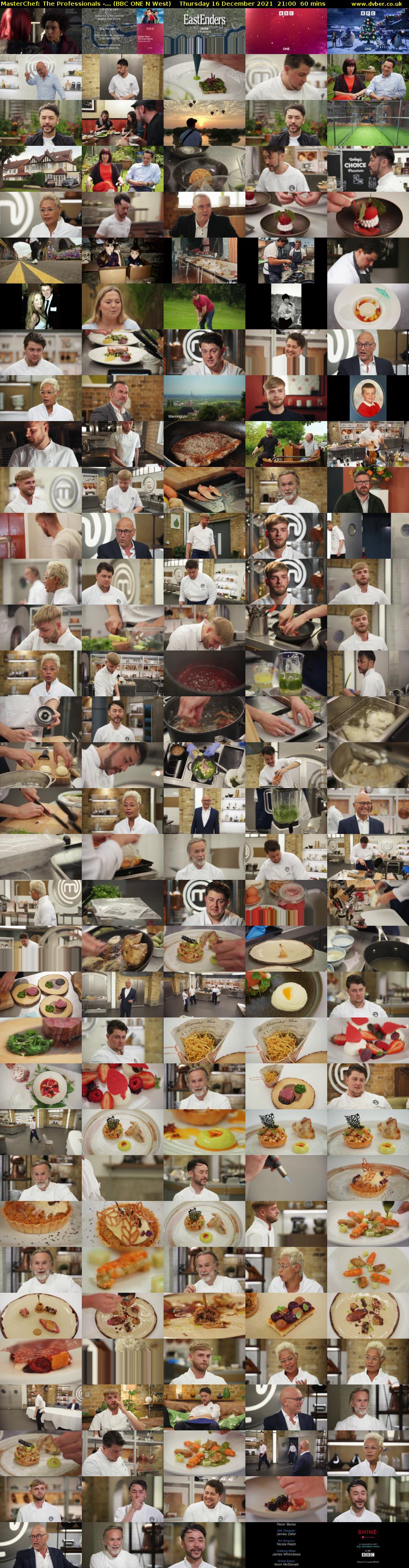 MasterChef: The Professionals -... (BBC ONE N West) Thursday 16 December 2021 21:00 - 22:00