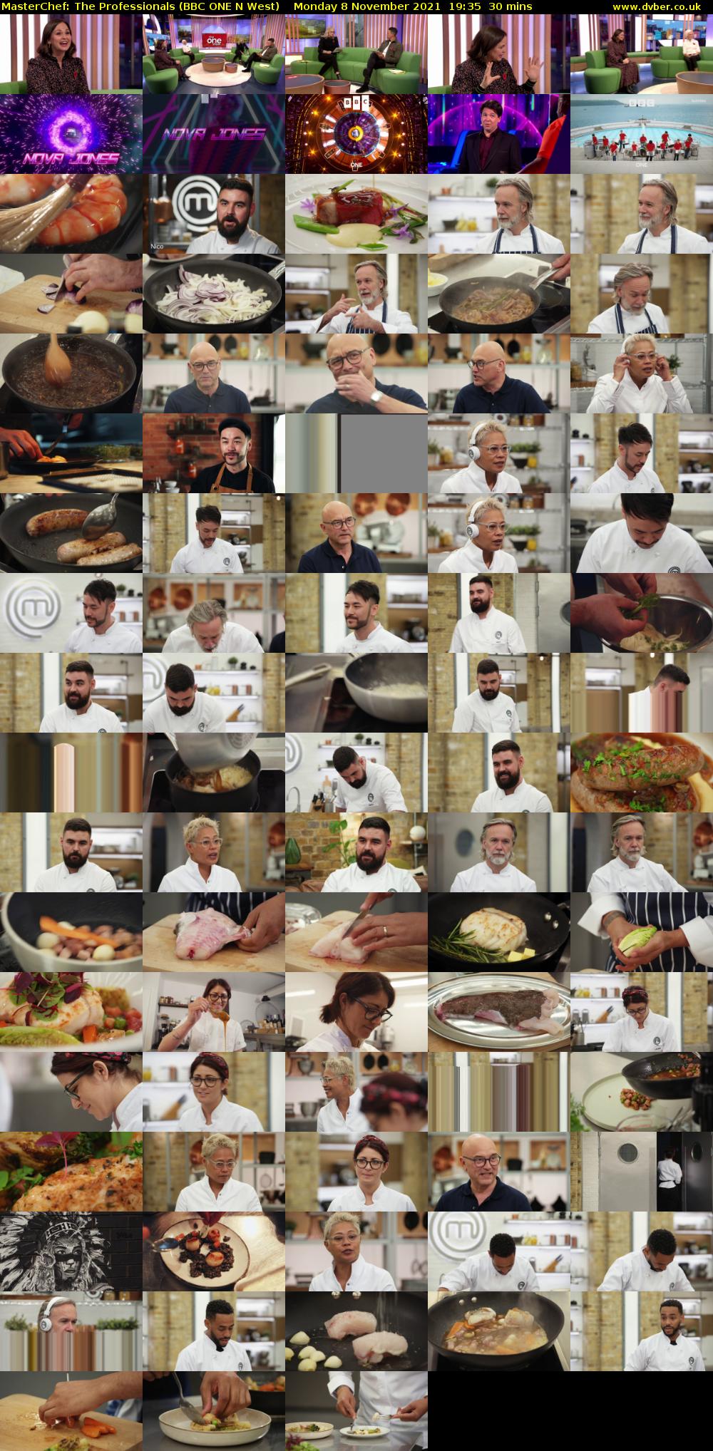 MasterChef: The Professionals (BBC ONE N West) Monday 8 November 2021 19:35 - 20:05