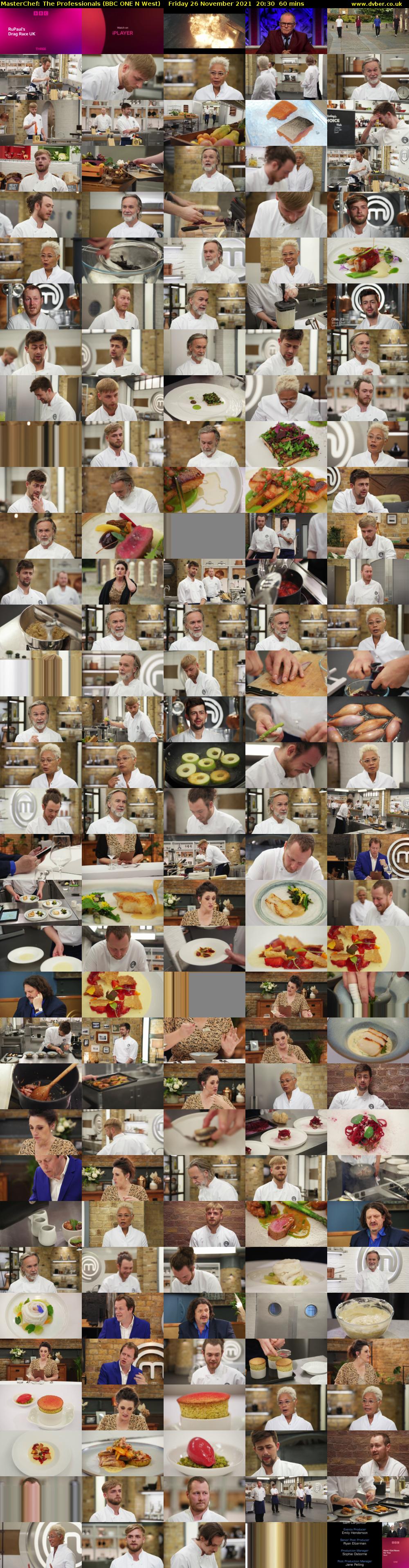 MasterChef: The Professionals (BBC ONE N West) Friday 26 November 2021 20:30 - 21:30
