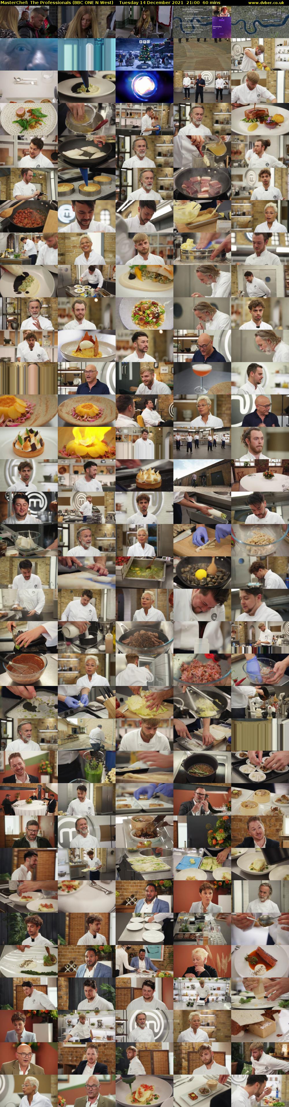 MasterChef: The Professionals (BBC ONE N West) Tuesday 14 December 2021 21:00 - 22:00
