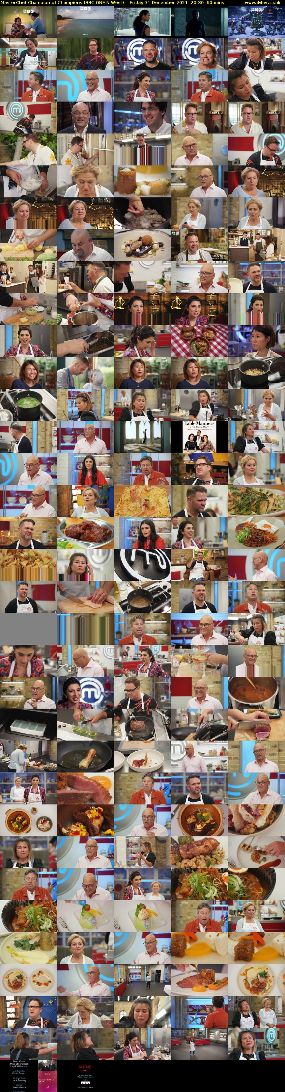 MasterChef Champion of Champions (BBC ONE N West) Friday 31 December 2021 20:30 - 21:30
